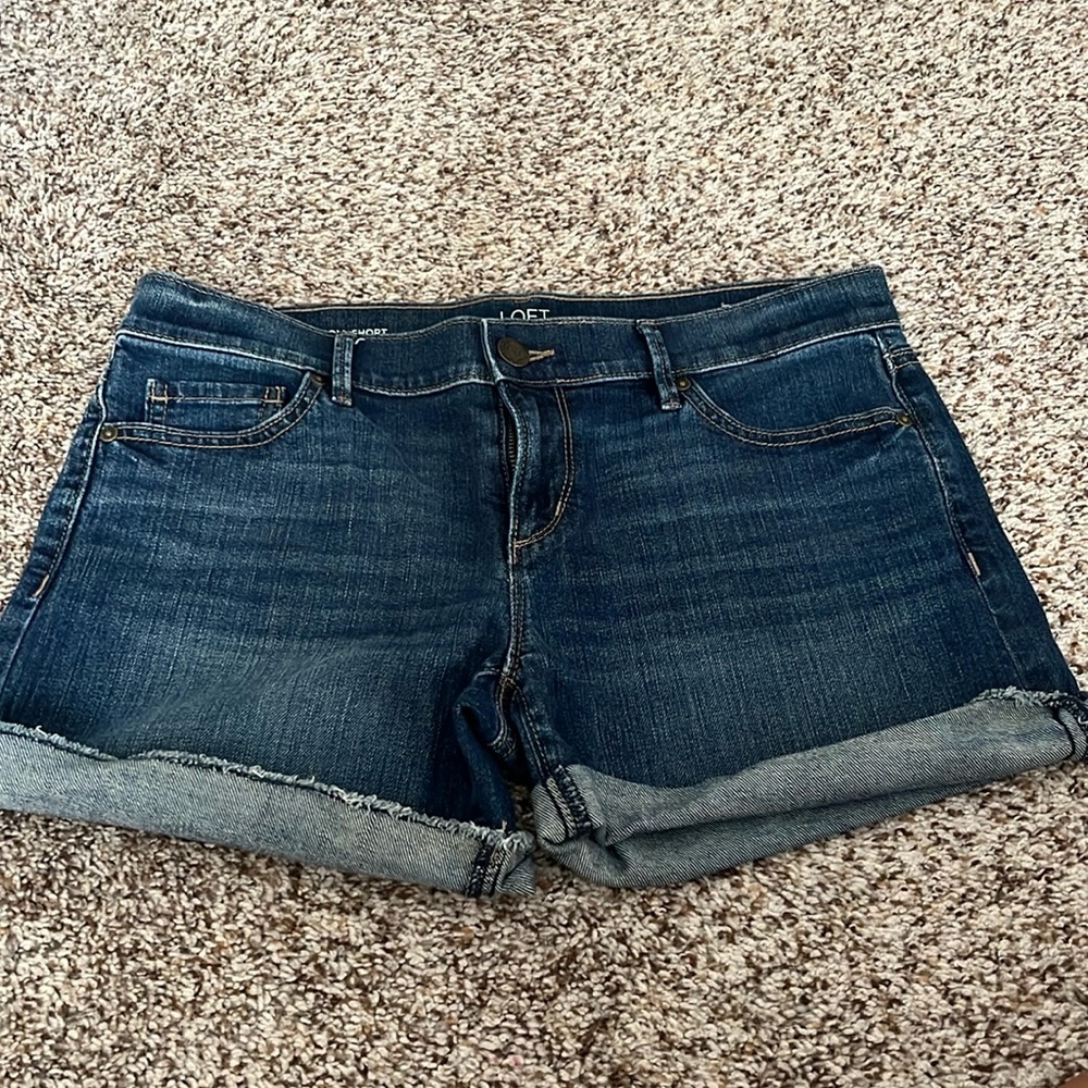 Loft Denim Roll Shorts